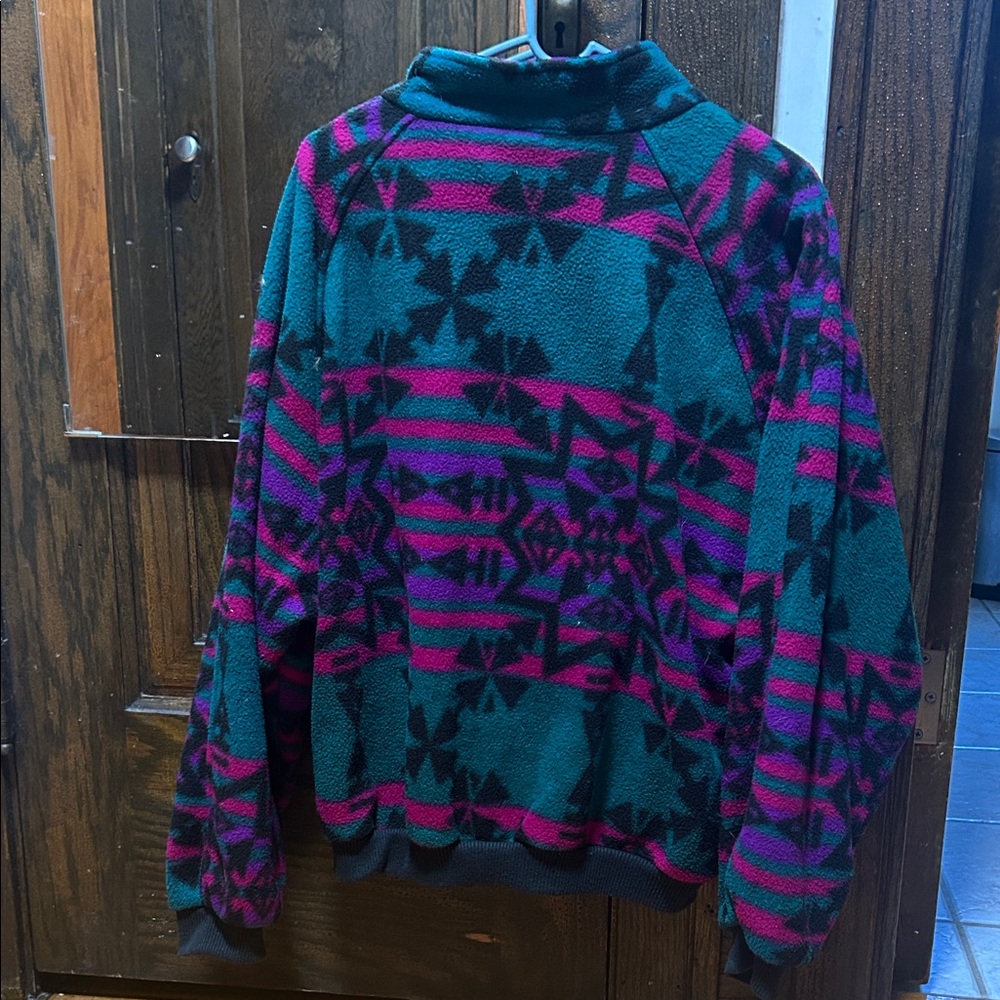 Colorful Geometric Pattern Jacket - image 2